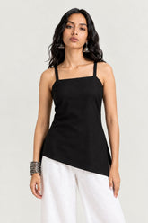 Zivara Asymmetric Strap Kurti