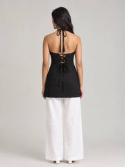 Zoya Tie-Back Halter Kurti